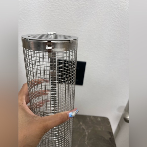 New! Unused! Grill Basket - Outdoor Rolling BBQ Basket - Stainless Steel Grill M - Picture 5 of 8